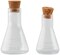 Idea-Ology Small Corked Glass Flasks 2/Pkg-Laboratory 2" To 2.375"